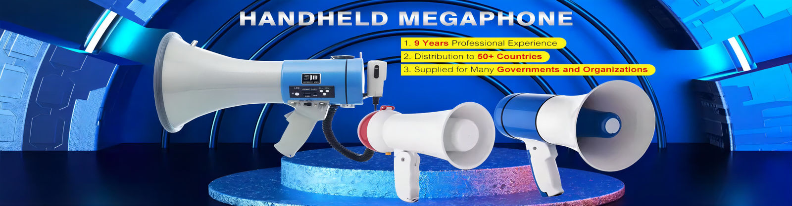 Handheld elektrische megafone