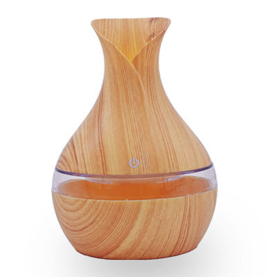 Compact 300 ml houten bloemvase design Ultrasone luchtbevochtiger Diffuser voor thuis