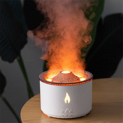 Huishoudelijke aroma en bevochtiging met 3D-vlam essentiële olie vulkaan vuur diffuser