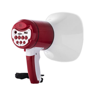 15W oplaadbare plastic megafoon met communicatie-optische ingang en beeldscherm