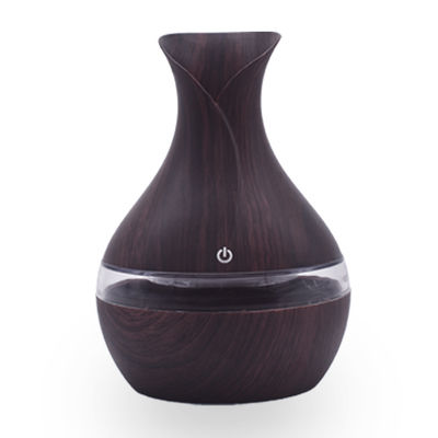 Compact 300 ml houten bloemvase design Ultrasone luchtbevochtiger Diffuser voor thuis