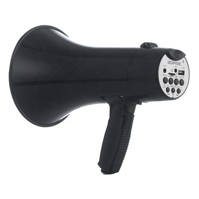 60Hz-23KHz Frequentiebereik Opvouwbare megafoon met afneembare microfoon en USB/SD/AUX
