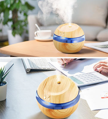 Draagbare houtkorrel elektrische aroma diffuser 300 ml voor app-gecontroleerde vochtigheidscontrole