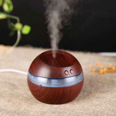 Draagbare houtkorrel elektrische aroma diffuser 300 ml voor app-gecontroleerde vochtigheidscontrole