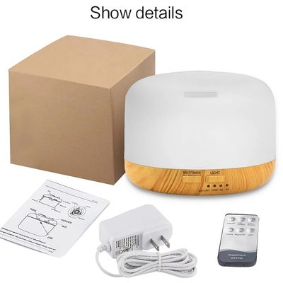 12W Draagbare Kleine Grootte 300ml Houtkorrel Ultrasone luchtbevochtiger Aroma Diffuser