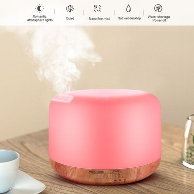 12W Draagbare Kleine Grootte 300ml Houtkorrel Ultrasone luchtbevochtiger Aroma Diffuser