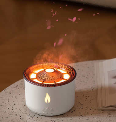 Huishoudelijke aroma en bevochtiging met 3D-vlam essentiële olie vulkaan vuur diffuser