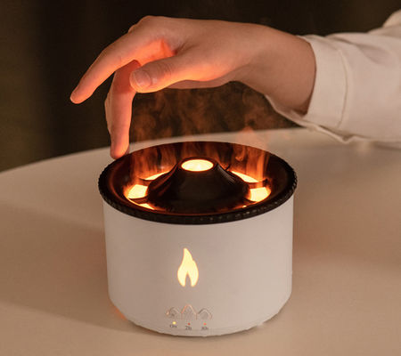 Huishoudelijke aroma en bevochtiging met 3D-vlam essentiële olie vulkaan vuur diffuser