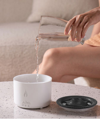 Huishoudelijke aroma en bevochtiging met 3D-vlam essentiële olie vulkaan vuur diffuser