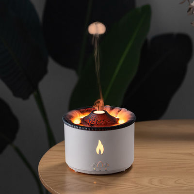 350 ml capaciteit 3D Flame Effect Vulkaan luchtbevochtiger Aroma Diffuser voor huishoudelijke geur