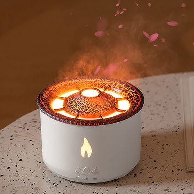 Vlam LED licht 350 ml Vulkaan luchtbevochtiger met stijl Vlam Aroma Diffuser en nachtlamp