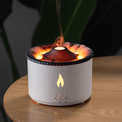 Vlam LED licht 350 ml Vulkaan luchtbevochtiger met stijl Vlam Aroma Diffuser en nachtlamp