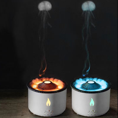 Vlam LED licht 350 ml Vulkaan luchtbevochtiger met stijl Vlam Aroma Diffuser en nachtlamp