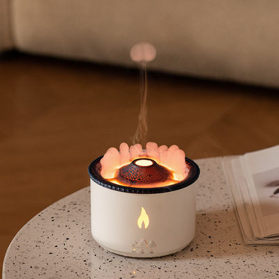 Vlam LED licht 350 ml Vulkaan luchtbevochtiger met stijl Vlam Aroma Diffuser en nachtlamp