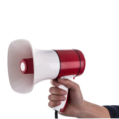 15W oplaadbare plastic megafoon met communicatie-optische ingang en beeldscherm