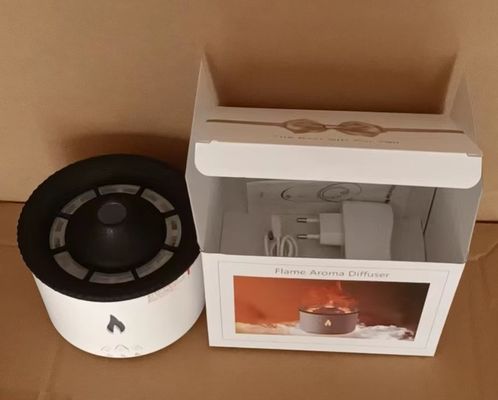 12W Power 2023 Amaz 24V Ultrasone Vulkan Verdamper Aroma Diffuser Vochtbevederer 3D Vlam