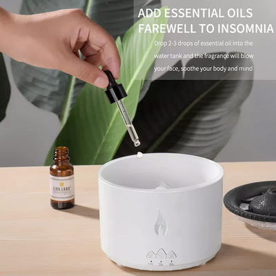 Ervaar het verschil met 3D Flame Ultrasone Vulkaan Vochtbevochtiger Aroma Diffuser