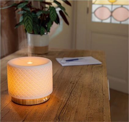 280 ml bamboe en keramische ultrasone elektronische diffuser voor een natuurlijke aroma-ervaring